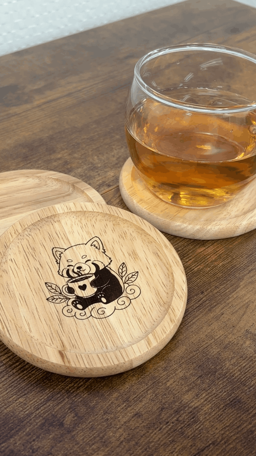 [利用者さん作品]レッサーパンダのコースター